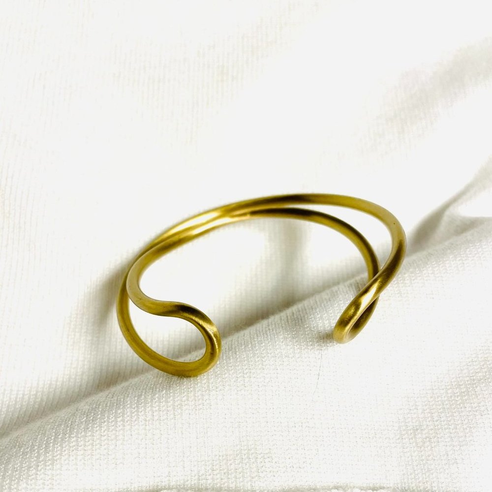 Dressy Endless Gold Bangle Bracelet by World Finds